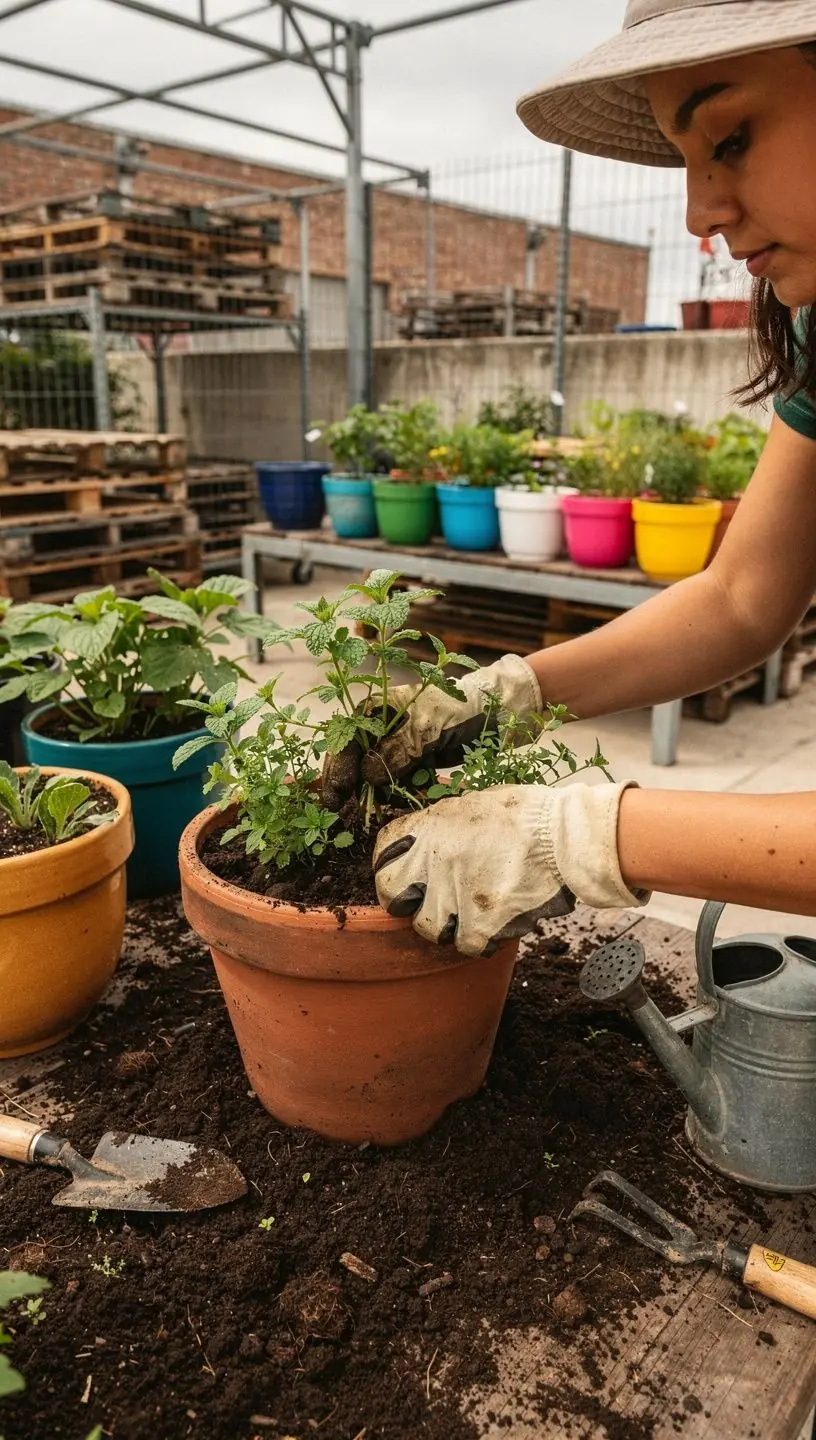 Variety of soil types for successful container gardening