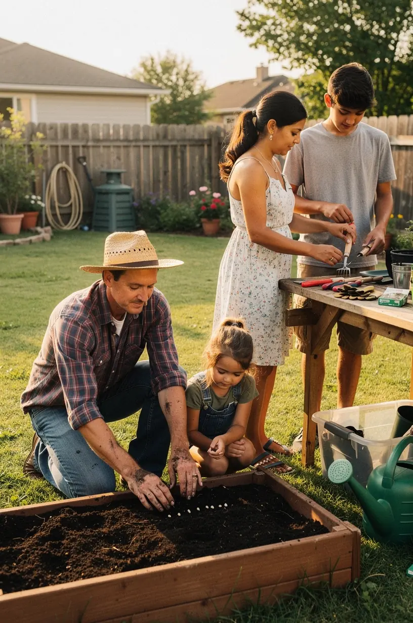 Urban gardening center promoting community engagement and support.